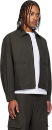 SAGE NATION Gray Index Cotton Twill Jacket