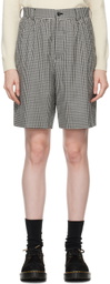 Comme des Garçons Girl Black & White Gingham Check Shorts