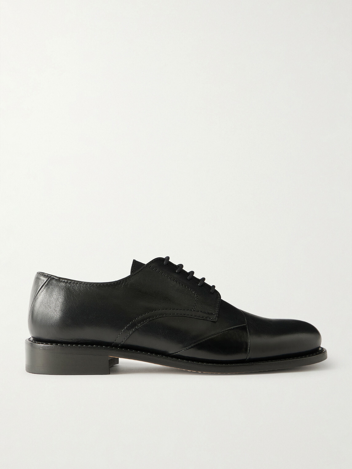 Our Legacy - Patched Parade Leather Derby Shoes - Black