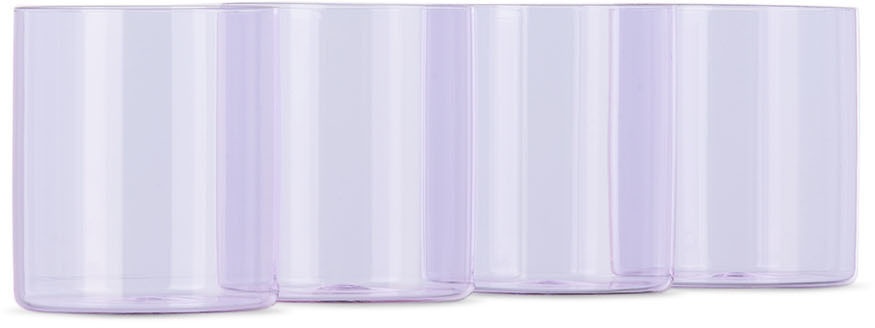 Photo: Ichendorf Milano Purple Cilindro Water Glass Set, 4 pcs
