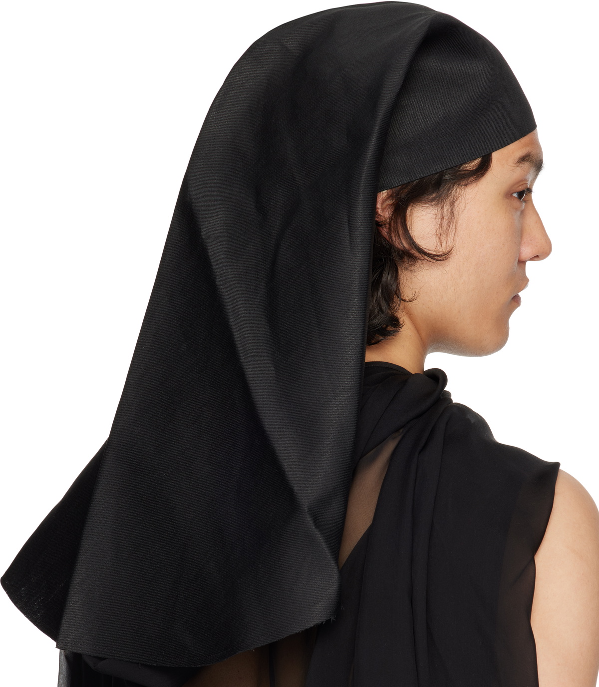 Rick Owens Black Hollywood Wig Hat Rick Owens