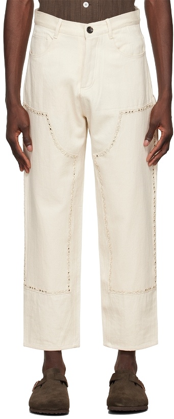 Photo: Karu Research Off-White Double Knee Jeans