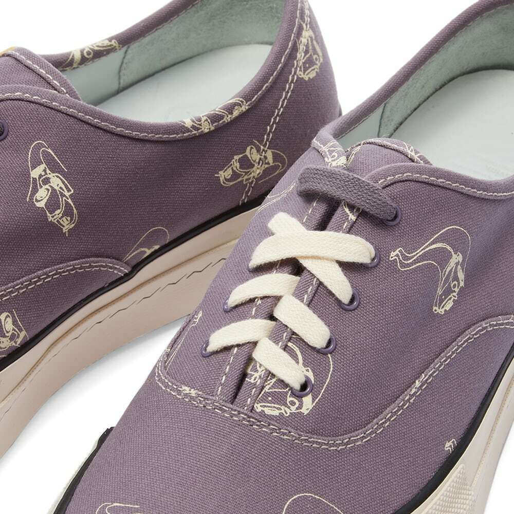 Visvim Men's Logan Deck Roadster Sneakers in Purple Visvim