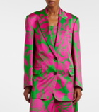 Dries Van Noten Floral satin blazer
