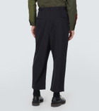 Comme des Garçons Homme High-rise cropped wool pants