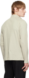 POST ARCHIVE FACTION (PAF) Taupe 7.0 Right Long Sleeve Sweatshirt