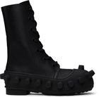 Walter Van Beirendonck Black Boom Boots