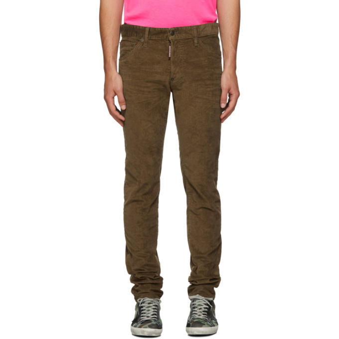 Photo: Dsquared2 Beige Corduroy Cool Guy Trousers