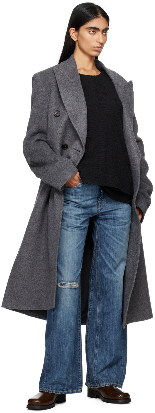 ジャケット・アウター Our Legacy 24AW Whale Coat Our Legacy - Whale Coat Black Hairy Wool