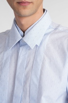 J.L-A.L Palaeo Shirt Shirt In Cyan Cotton