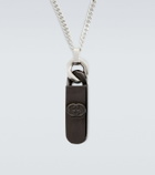 Gucci Interlocking G sterling silver pendant necklace