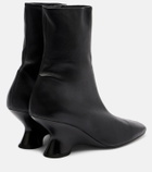 Dries Van Noten 75 leather ankle boots