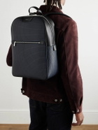 Serapian - Mesh-Trimmed Leather and Stepan Backpack