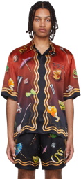 Casablanca Red Silk Shirt