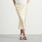 Anine Bing Women's Bar Silk Skirt in Cream