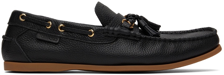 Photo: TOM FORD Black Robin Loafers