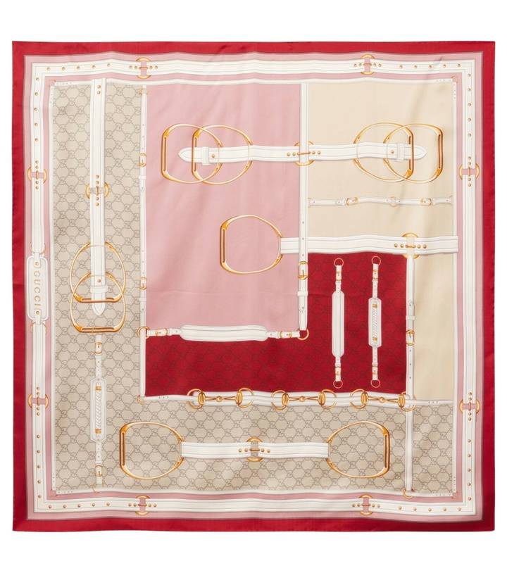 Photo: Gucci New Majo silk twill scarf
