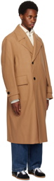 Solid Homme Beige Button Coat