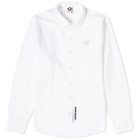 Men's AAPE Now Camo Silicon Badge Oxford Shirt in White