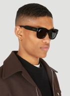 Round Frame Sunglasses in Black