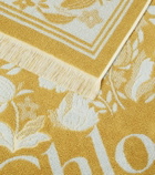 Chloé Floral cotton terry beach towel