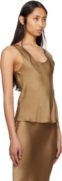 ANINE BING Tan Lea Tank Top