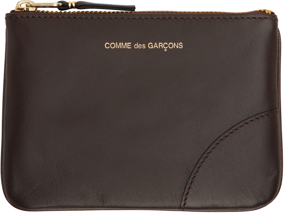 COMME des GARÇONS WALLETS Brown Classic Small Pouch
