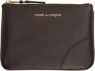COMME des GARÇONS WALLETS Brown Classic Small Pouch