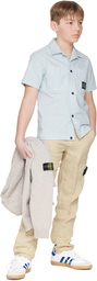 Stone Island Junior Kids Blue 1100001 Stretch Cotton Shirt
