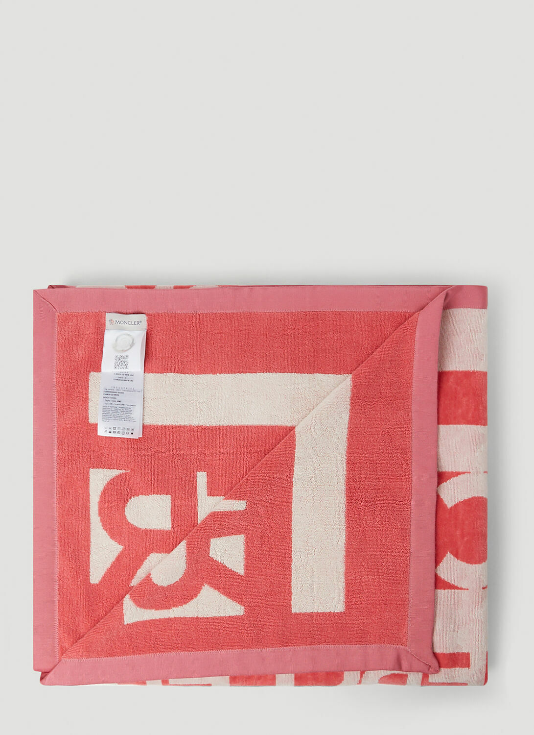 Moncler Logo Print Beach Towel
