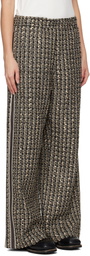 WOOYOUNGMI Gray & Black Tweed Sweatpants