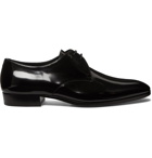 SAINT LAURENT - Wyatt Patent-Leather Derby Shoes - Black