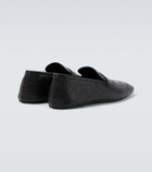 Gucci GG embossed leather loafers