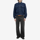 Givenchy Men's Military Denim Jacket in Indigo Blue