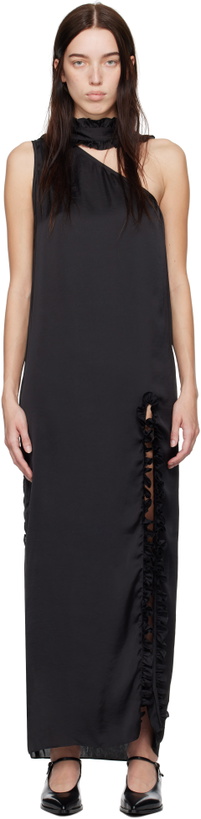 Photo: Kika Vargas SSENSE Exclusive Black Aretha Maxi Dress