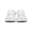 Alexander McQueen White and Gold Oversized Sneakers
