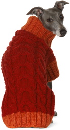 LISH Yellow & Brown Large Wilmot Sweater