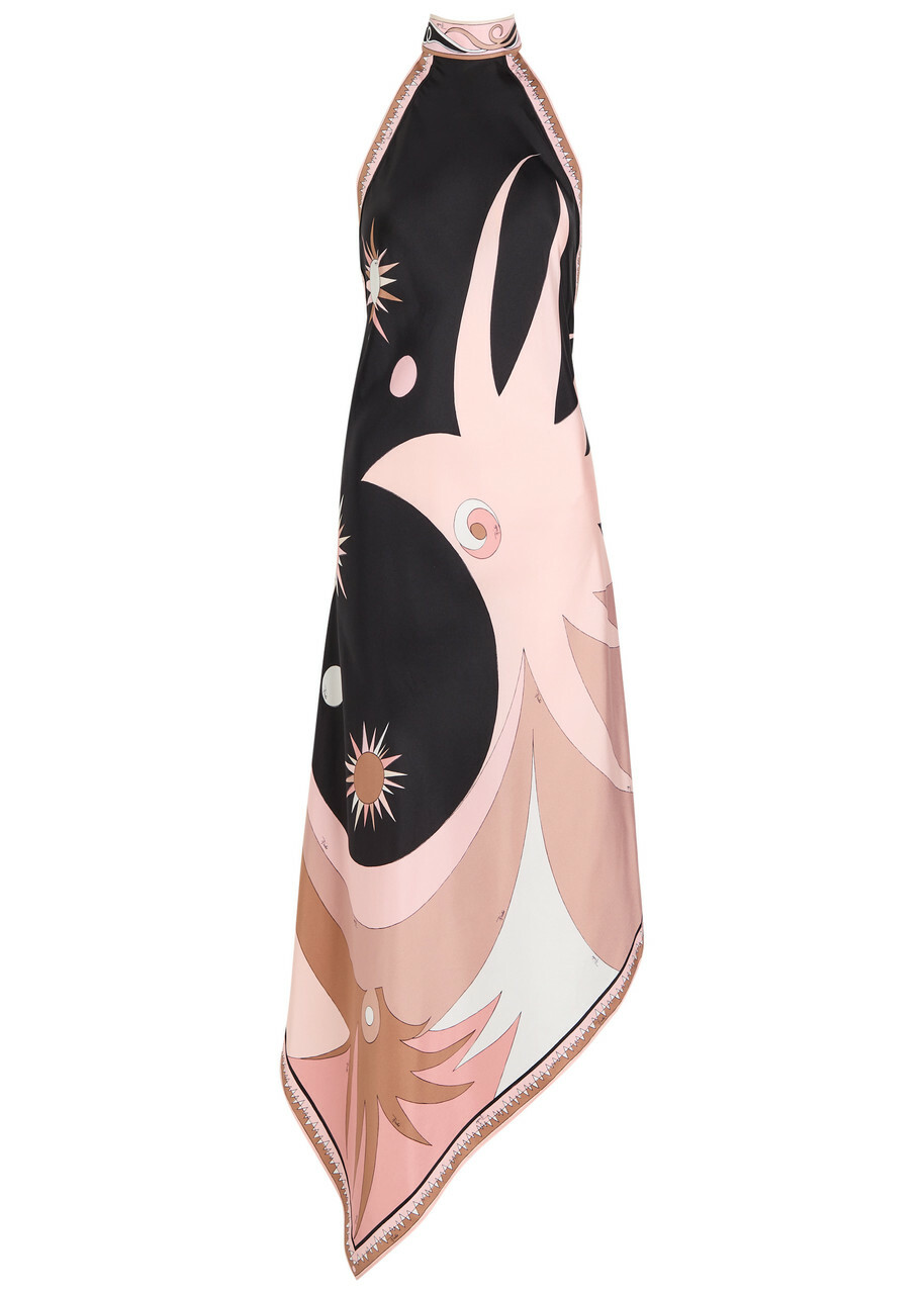 PUCCI プッチ ワンピース Printed jersey midi dress892031 PUCCI プッチ ワンピース Printed jersey midi dress892031