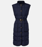 Moncler Cygnette belted quilted down vest