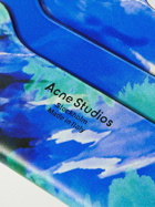 Acne Studios - Elmas Logo-Print Tie-Dyed Leather Cardholder