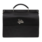 Fendi Black Fade Emboss Briefcase