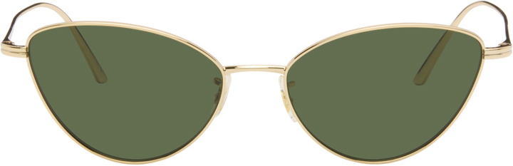 Photo: KHAITE Gold Oliver Peoples Edition 1998C Sunglasses