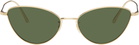 KHAITE Gold Oliver Peoples Edition 1998C Sunglasses