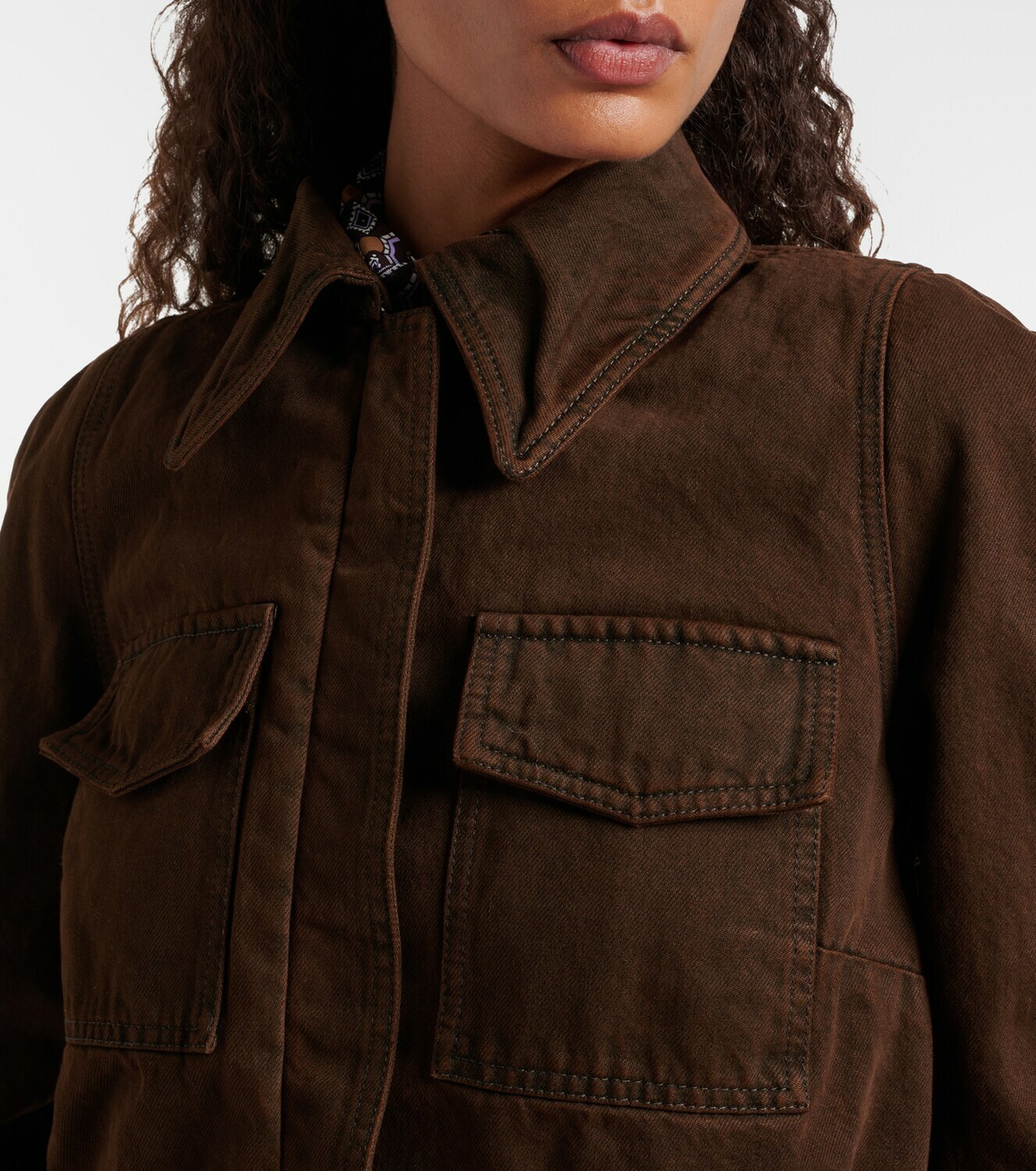 Dries Van Noten Cropped denim jacket