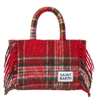 MC2 Saint Barth Colette Blanket Handbag With Tartan Print