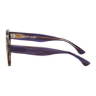 Thierry Lasry Purple and Brown Rumbly Sunglasses