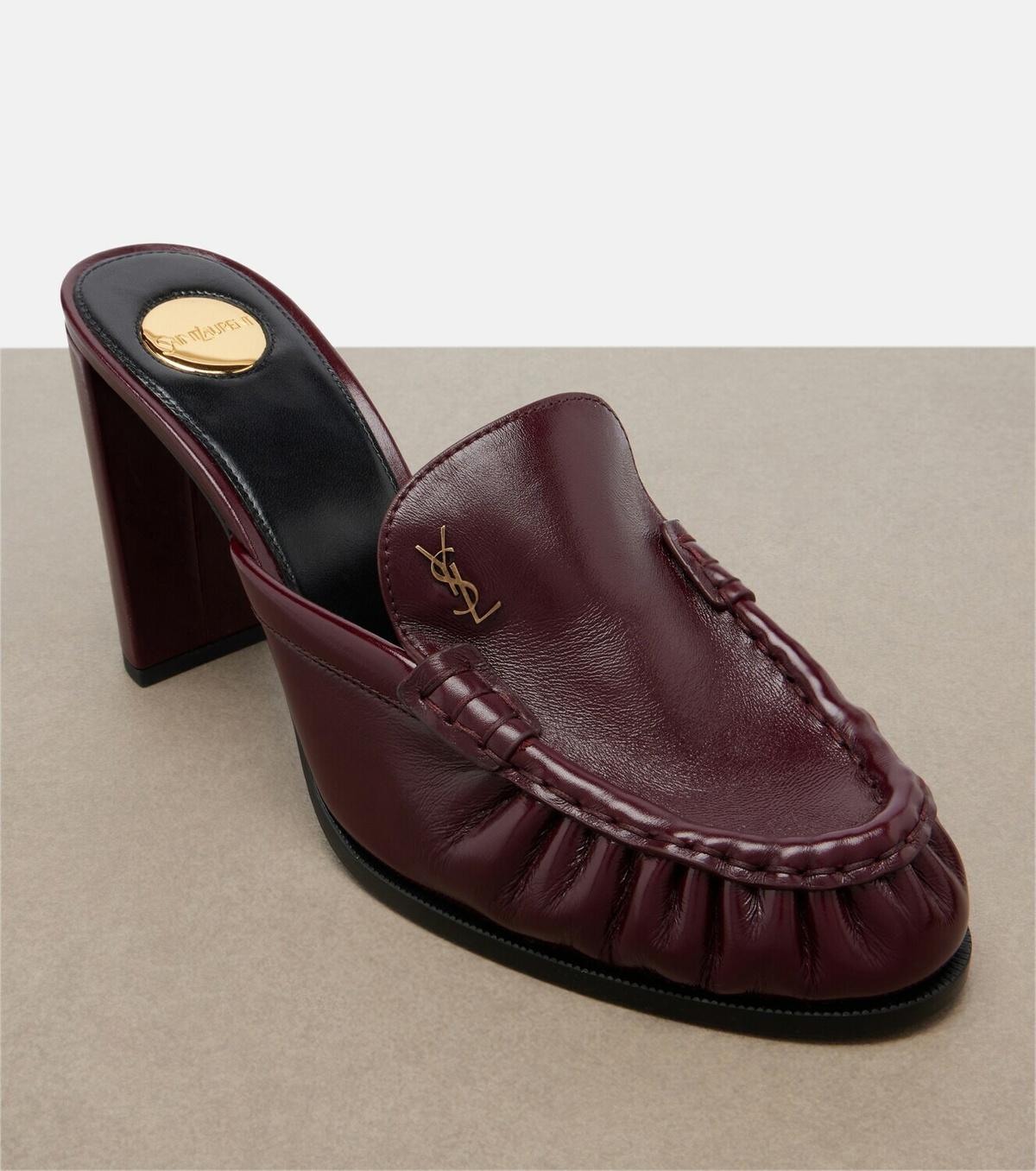 Saint Laurent Le Loafer leather mules