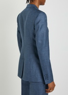 Gabriela Hearst Angela Double-breasted Wool and Silk-blend Blazer Denim