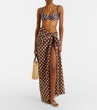 Faithfull Andez gathered polka-dot bikini bottoms