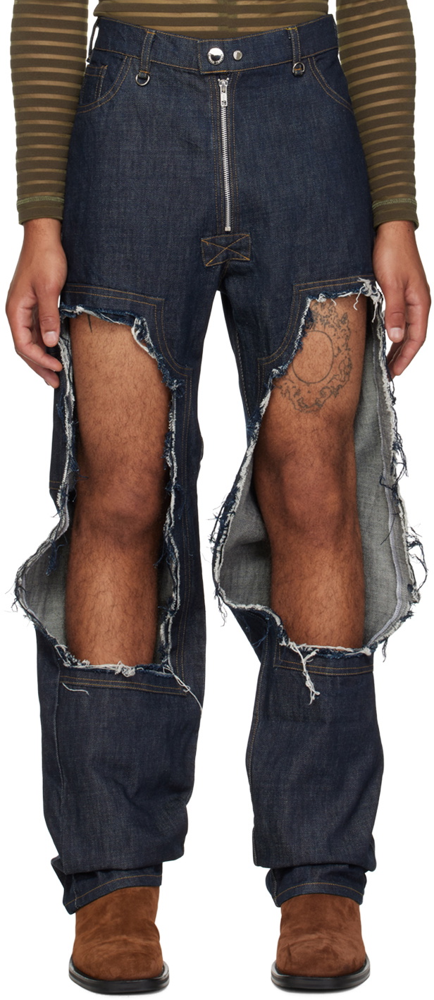 Parnell Mooney Navy Ripped Jeans
